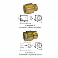 Клапан термозапорный КТЗ 20-01, Ду20, 0,6МПа, в-в, муфтовый (Барс-7)